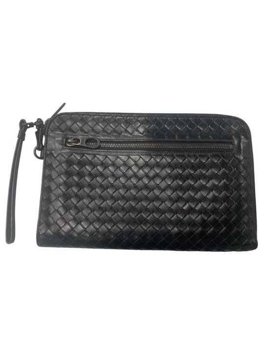 Bottega Veneta Handbags - Bottega Veneta Clutch Black Document Case
